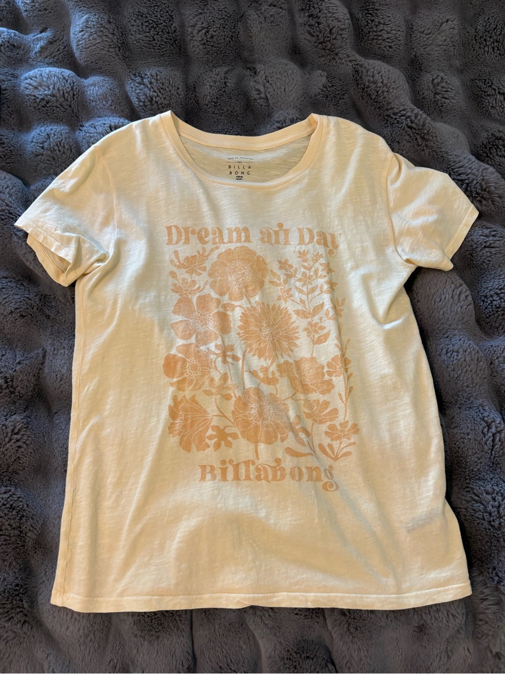 Billabong "Dream All Day" Yellow Graphic Tee
